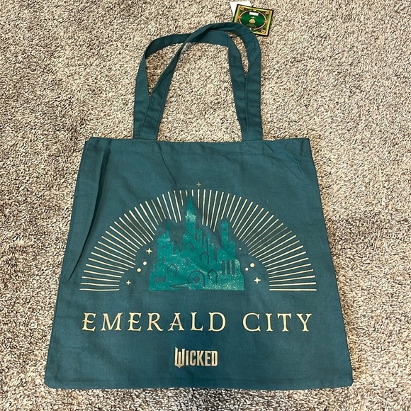 Wicked Green & Gold Emerald City Universal Tote Bag NWT - Picture 1 of 5